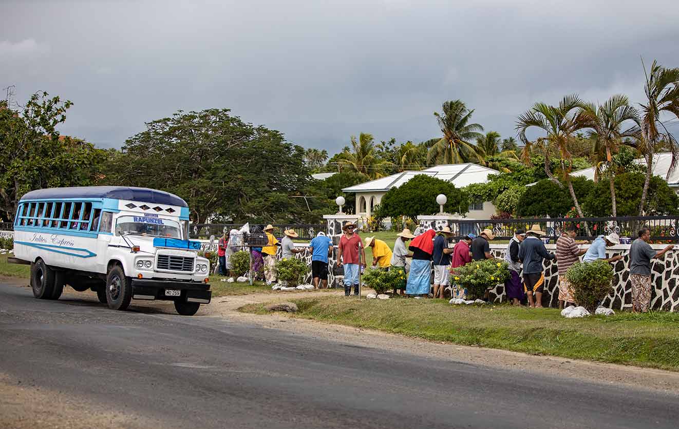 Church Ministers lead from the front at Faleula 