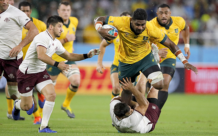 The Latest: Australia leads Georgia 10-3 at halftime