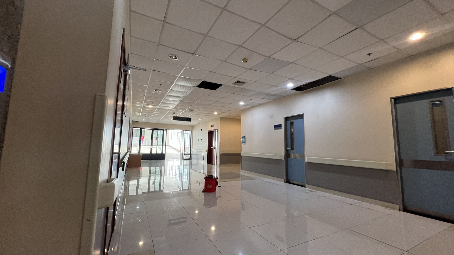 Ceiling leak at hospital sparks safety concerns