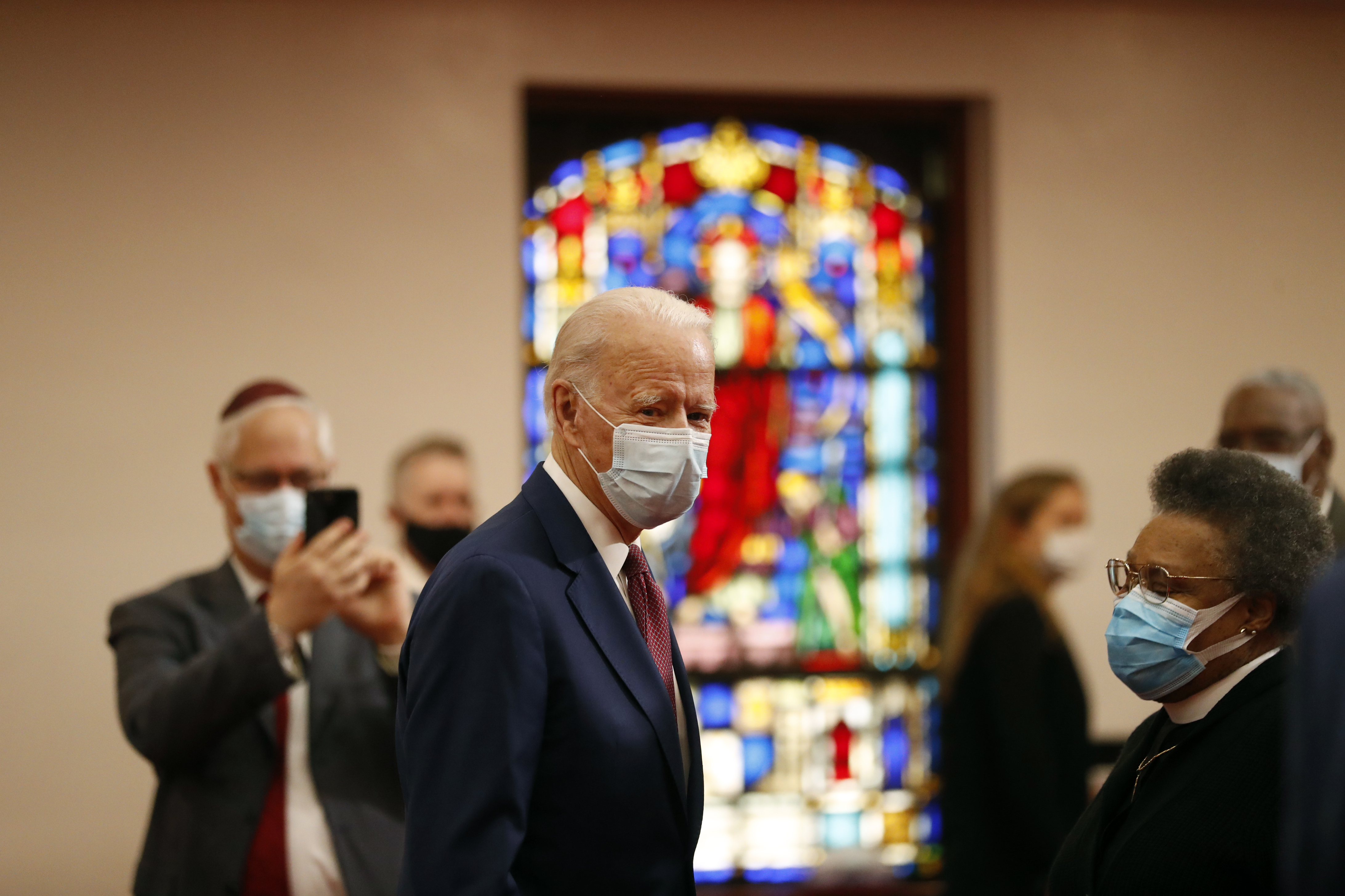 Biden meets with black leaders at local church amid unrest