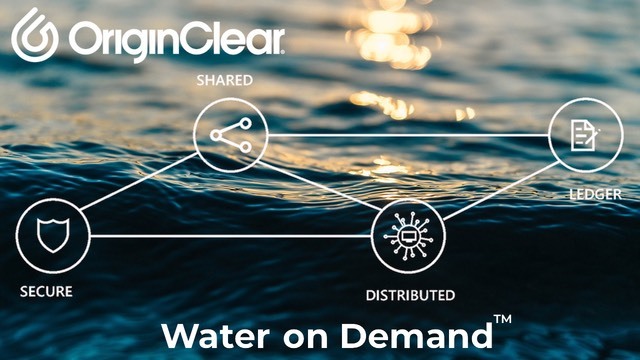 OriginClear Files Patent Application to Simplify Water Treatment Payments Using Blockchain Technology & NFT.