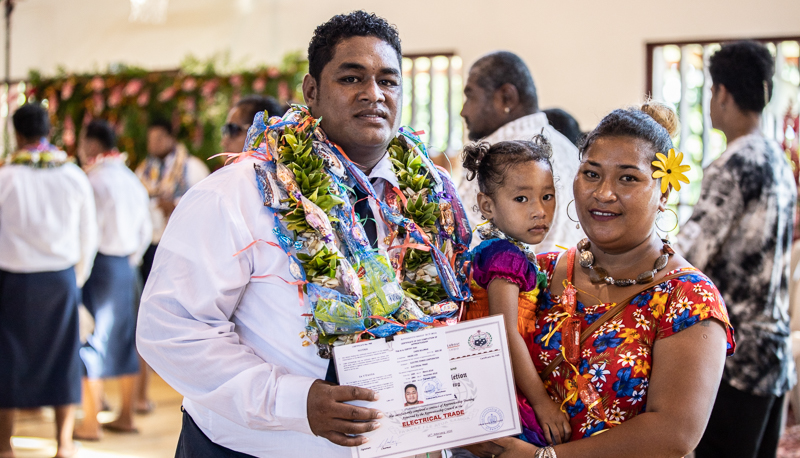 Meter reader graduates as electrical engineer