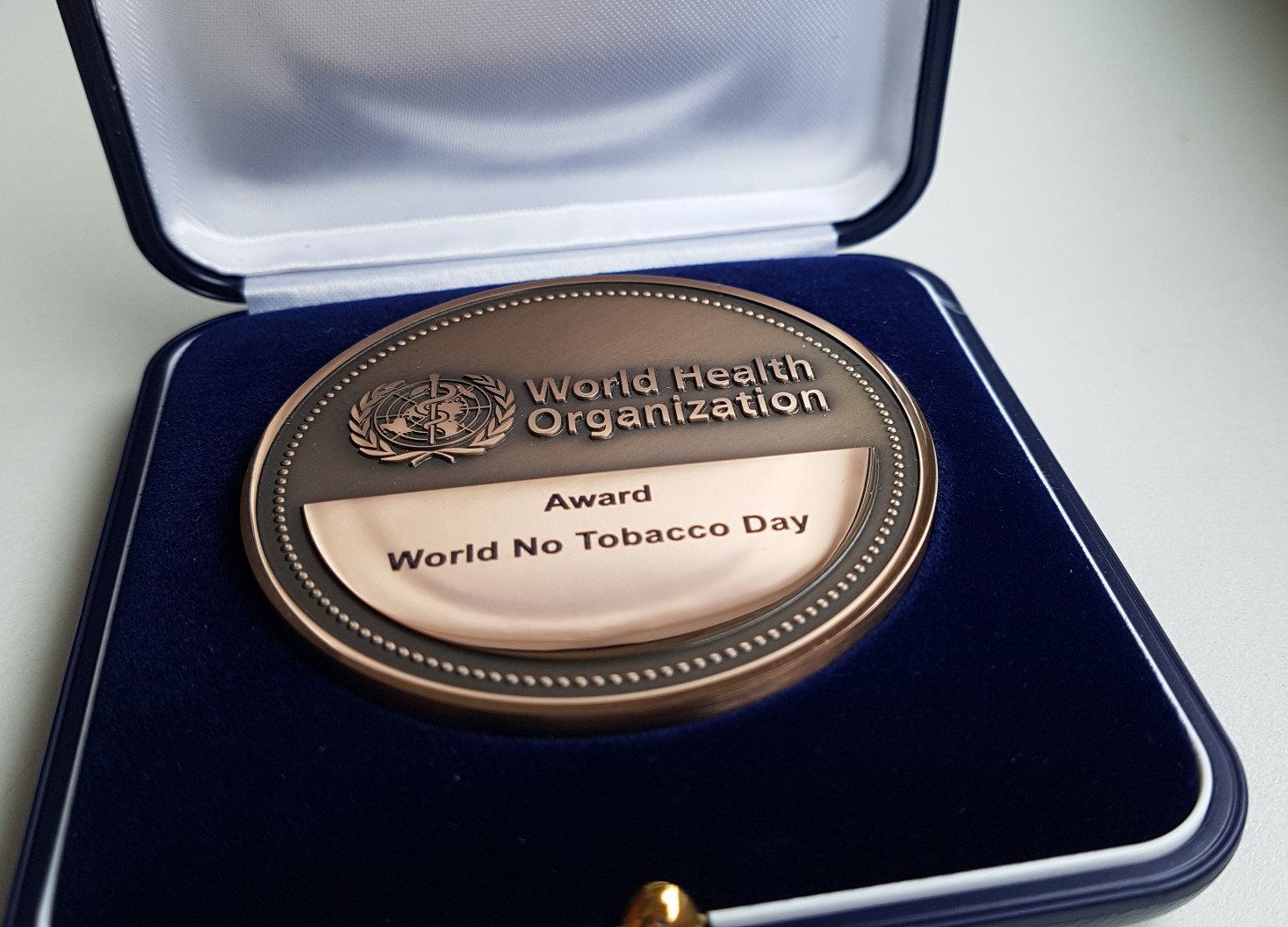 W.H.O. recognises society's tobacco control advocacy