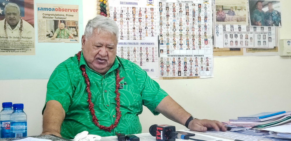 Honour your resignation, P.M. tells La'auli 
