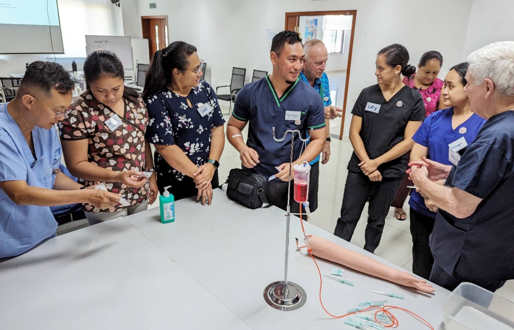 O.U.M. runs clinical skills training in-country