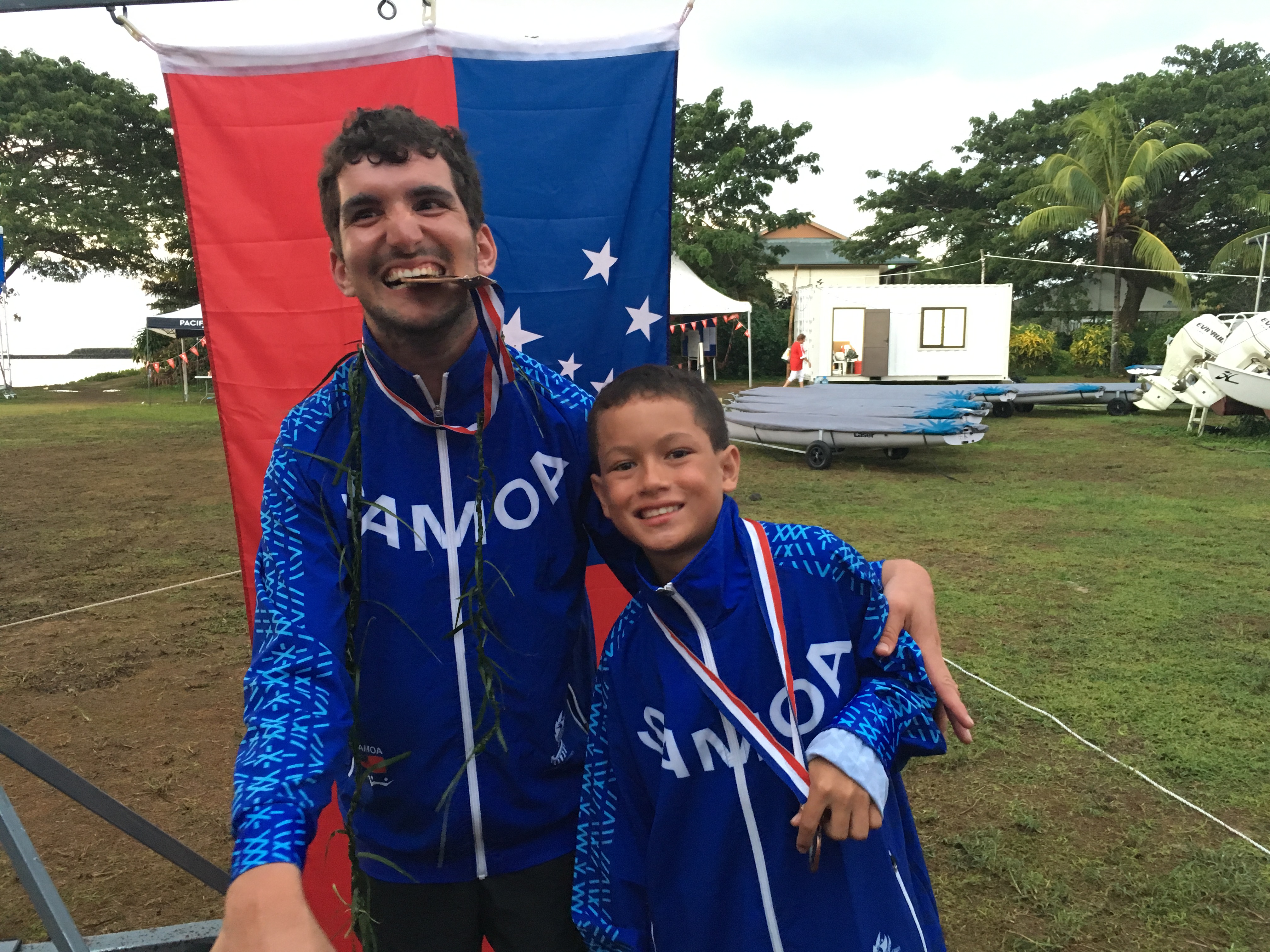 Bronze for Samoa’s parasailing pair
