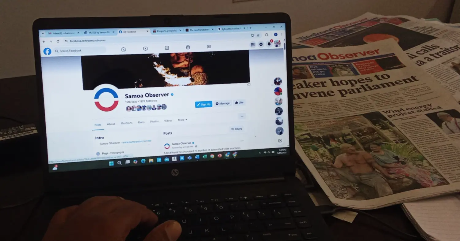 Samoa Observer FB page hacked