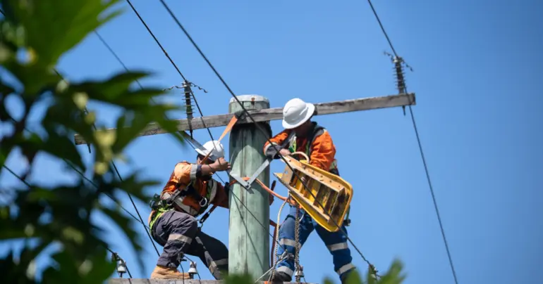 Underground power cables damaged