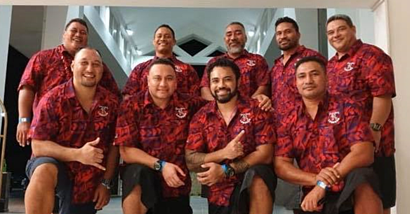 2010 Manu Sevens team celebrate historic victory