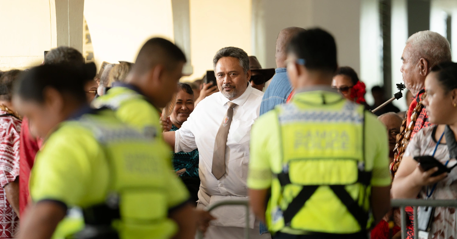 Toelupe uses government resources to make announcement