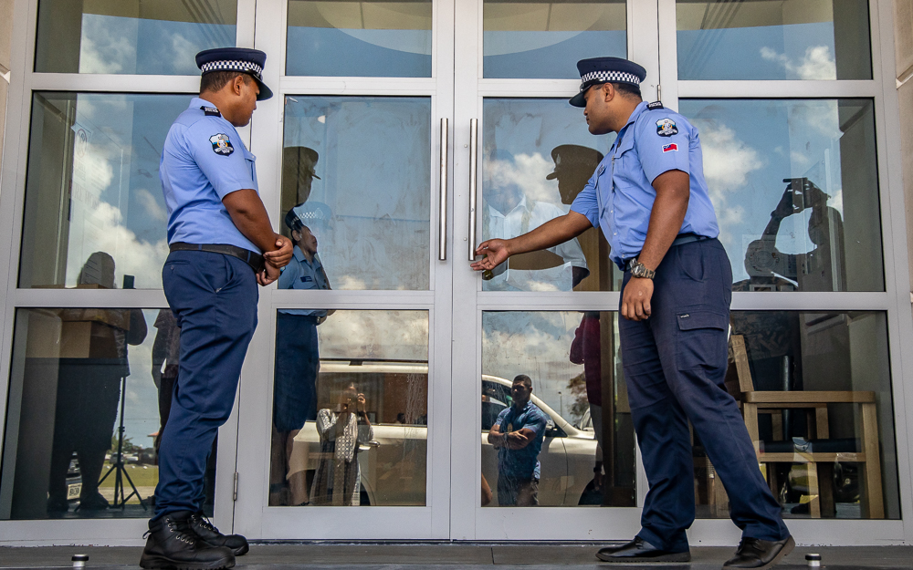 Police beef up security in lockdown Mulinu'u