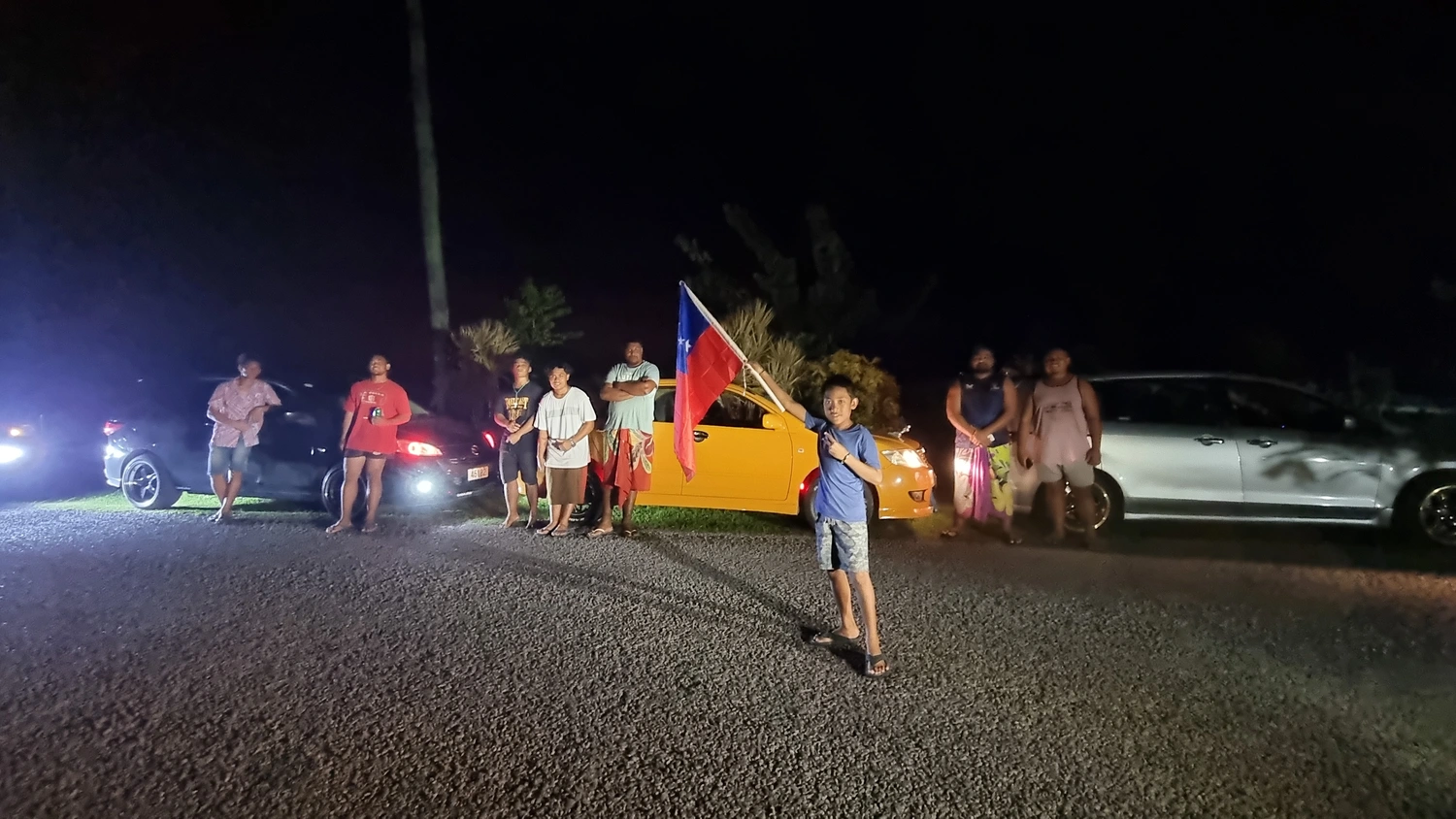 Motorists in parade for Toa Samoa