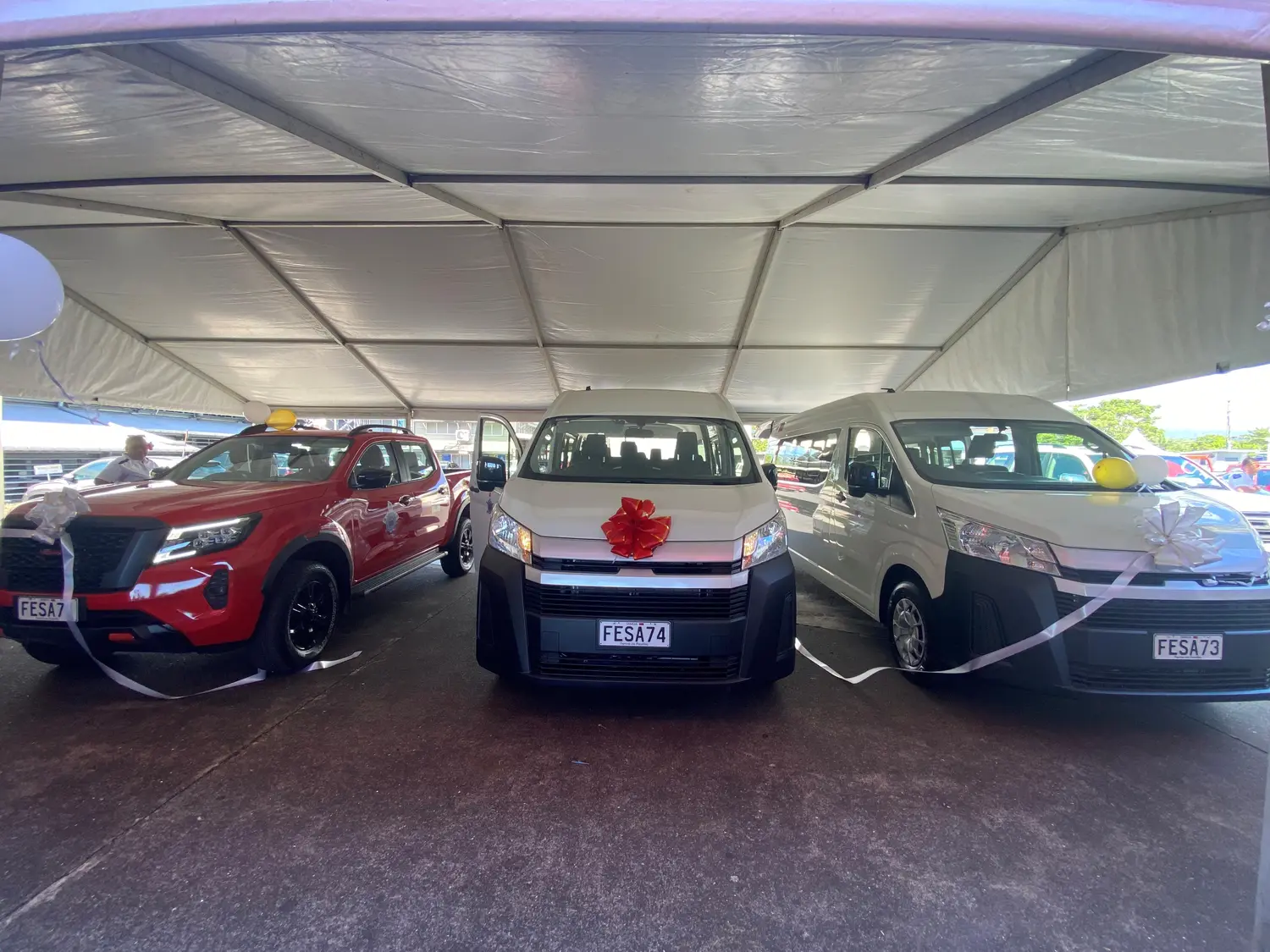 Japan hands over vehicles to SFESA