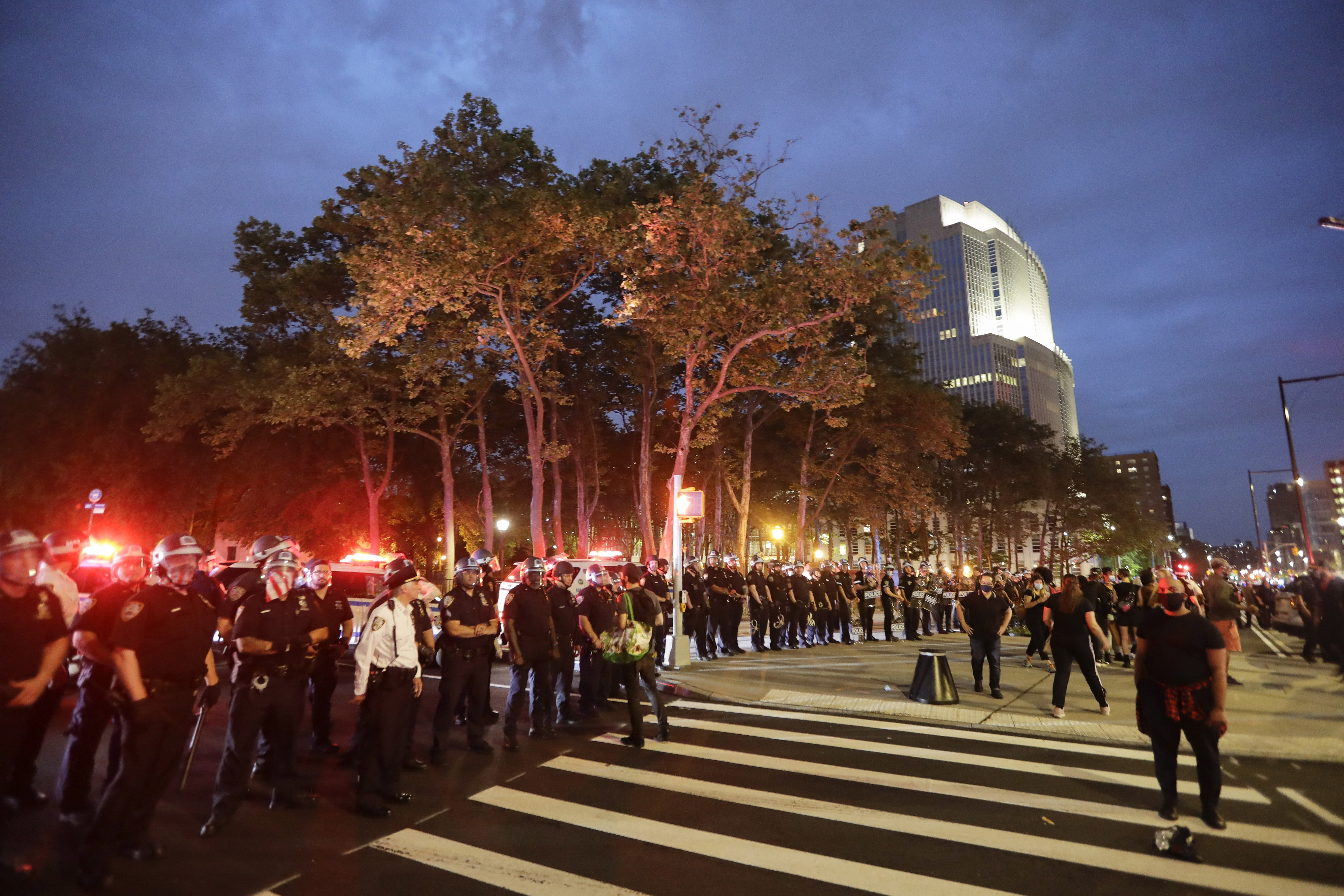 NYC sees peaceful Floyd protests, then an ambush amid curfew