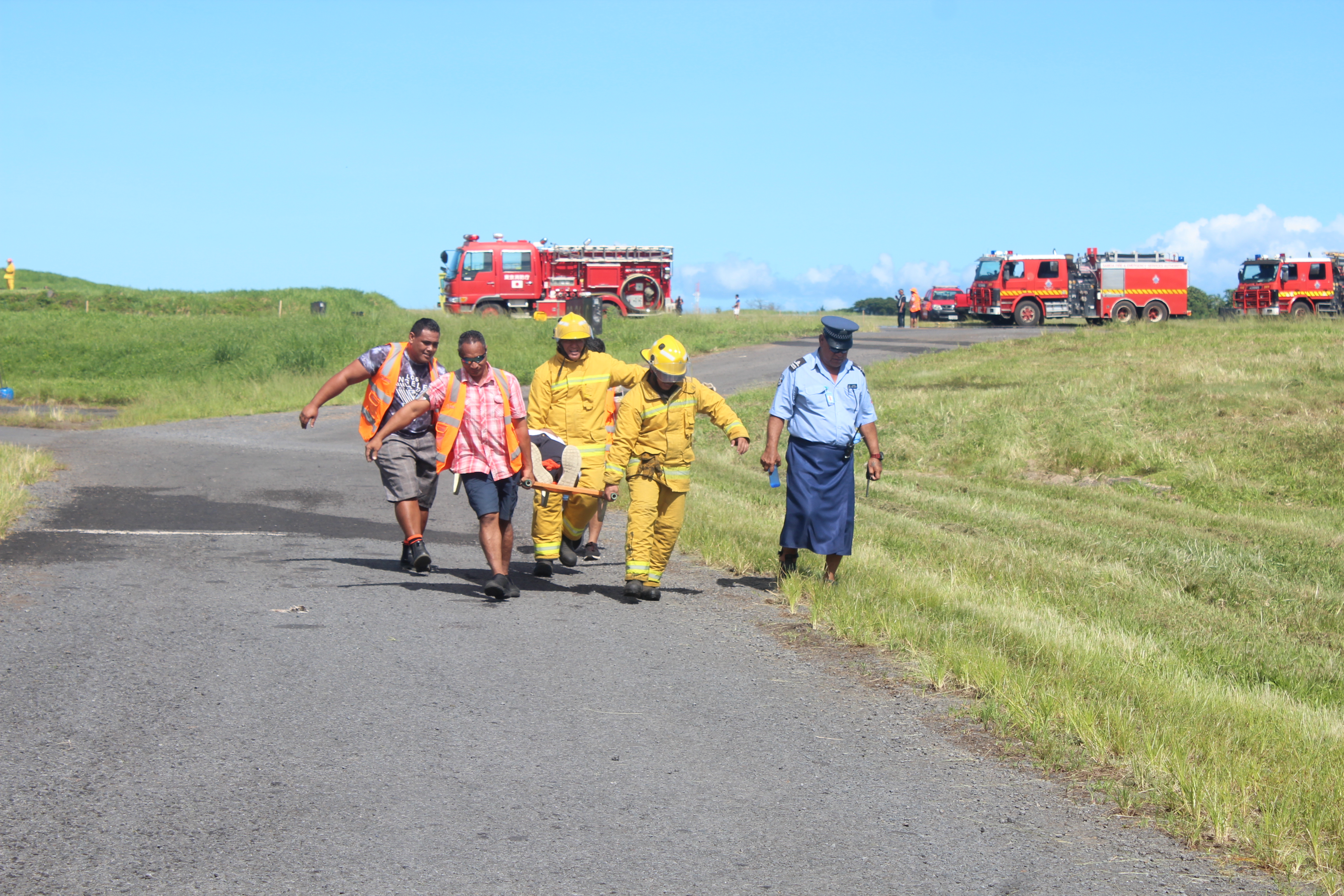 Simulated plane crash prepares Faleolo for emergency