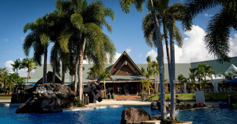 What exactly is going on at the Sheraton Mulifanua Beach Resort?