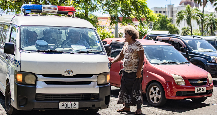 Vendor refuses to move goods