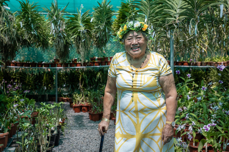 Agnes and her love for orchids
