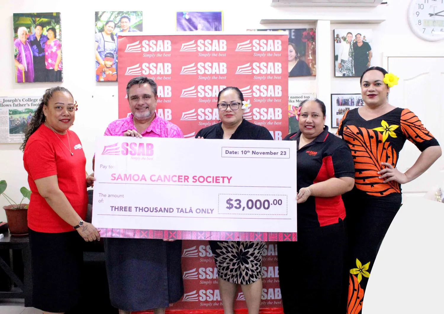 Local business aids Samoa Cancer Society