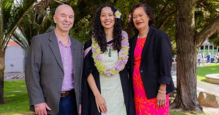 Graduate celebrates journey grounded in indigenous solidarity
