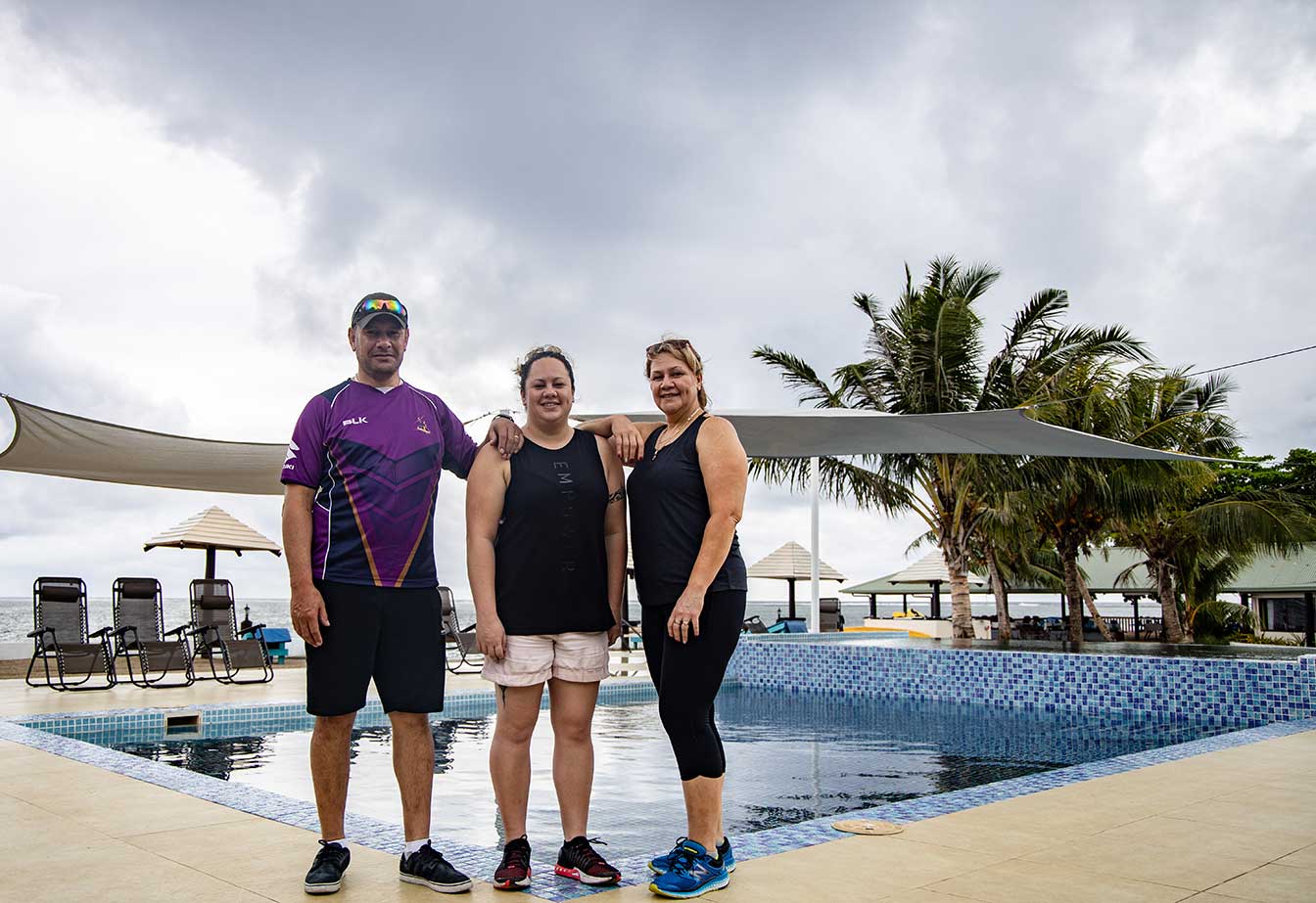 Australian family give Le Uaina Beach Resort thumbs up