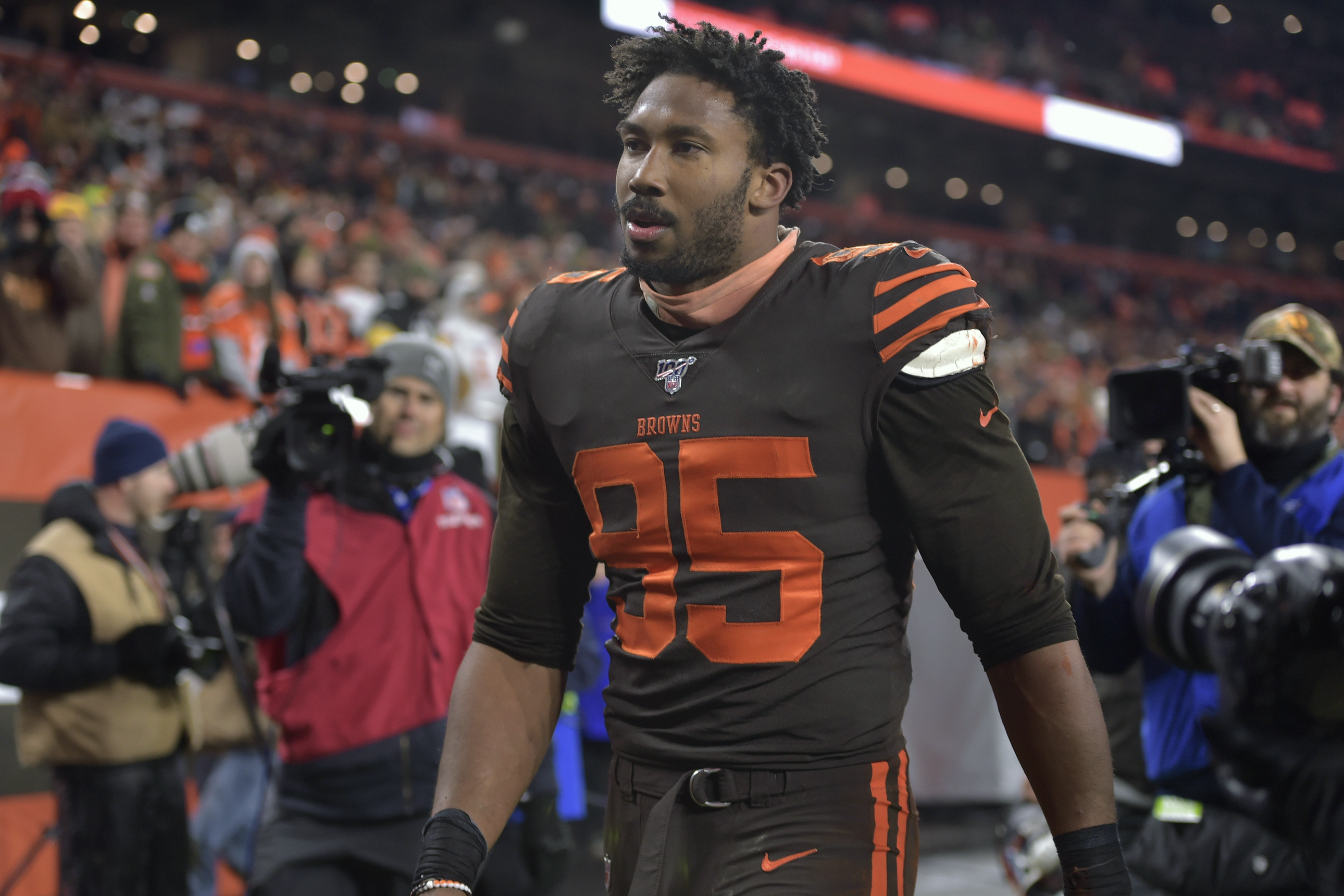 Myles Garrett, helmet a ‘weapon,’ banned for rest of season