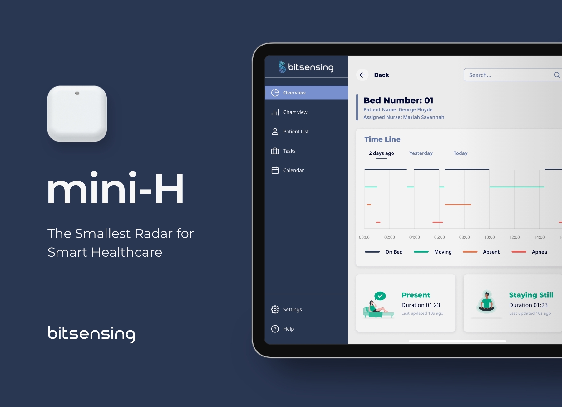 South Korean Startup bitsensing Introduces the Smallest Radar for a Health Monitoring System at CES 2021