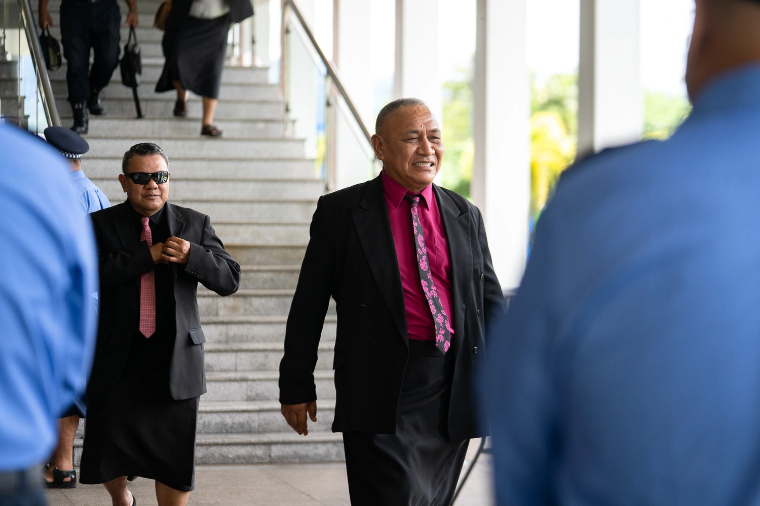 Where is the minister?