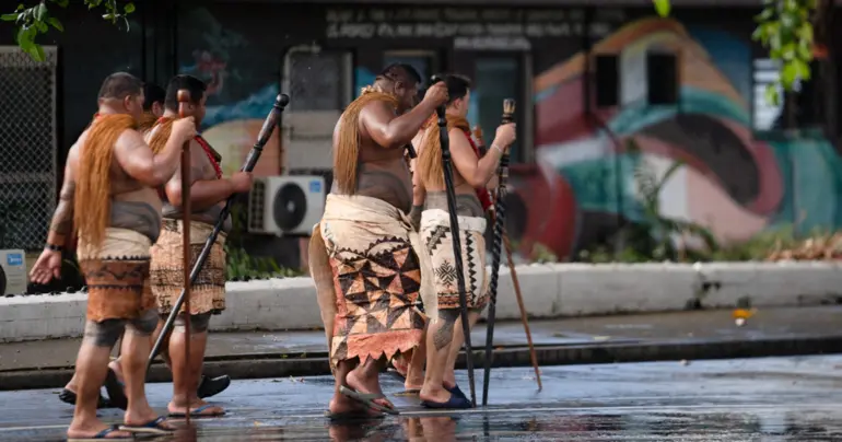 An anticipated visit, a matai title and claims on local media