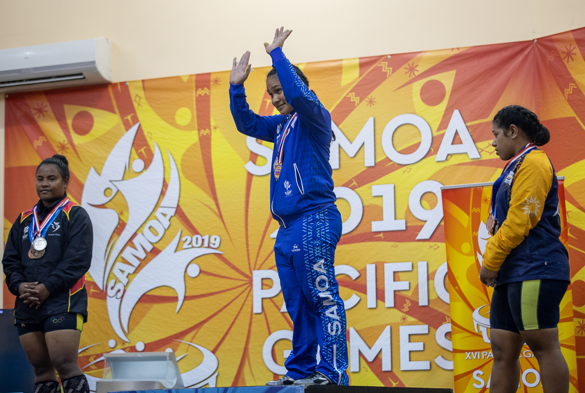 Samoan weightlifters rolling with four Pacific Games golds already on Day Four