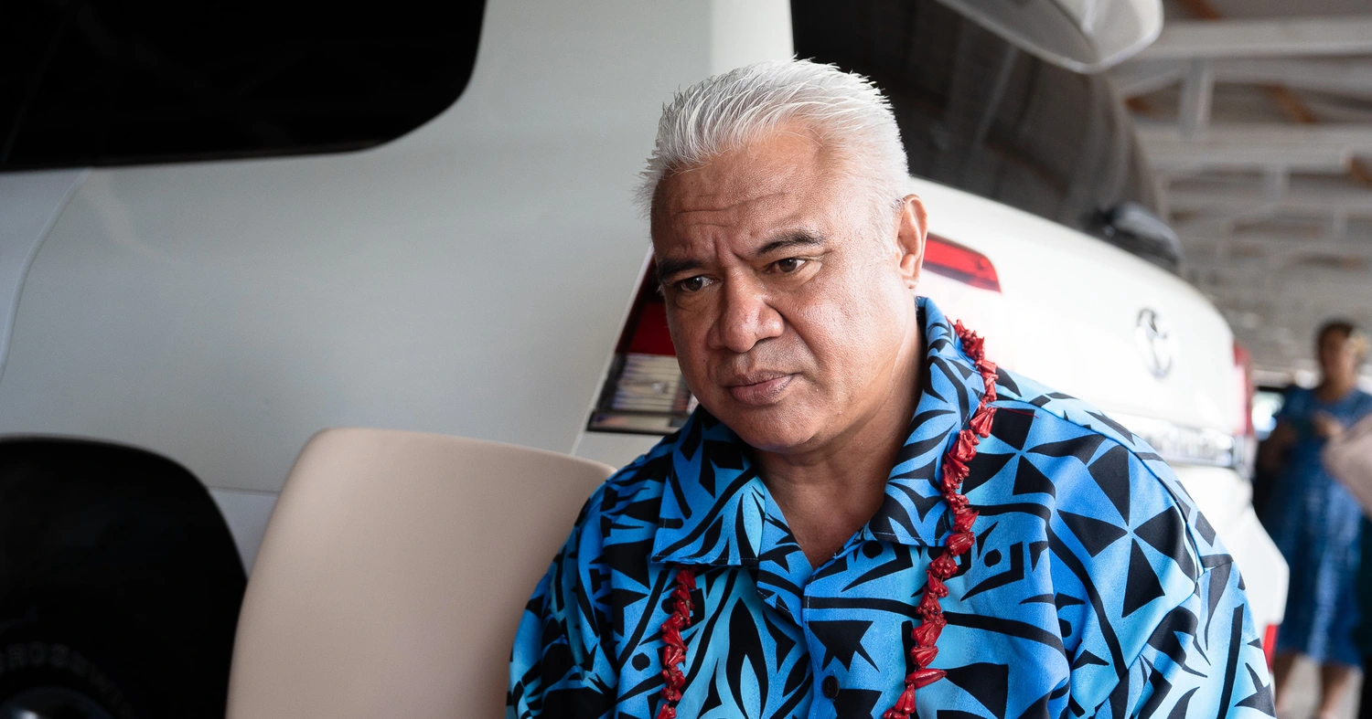 Tiatia flies HRPP flag for Vaimauga No.4 seat