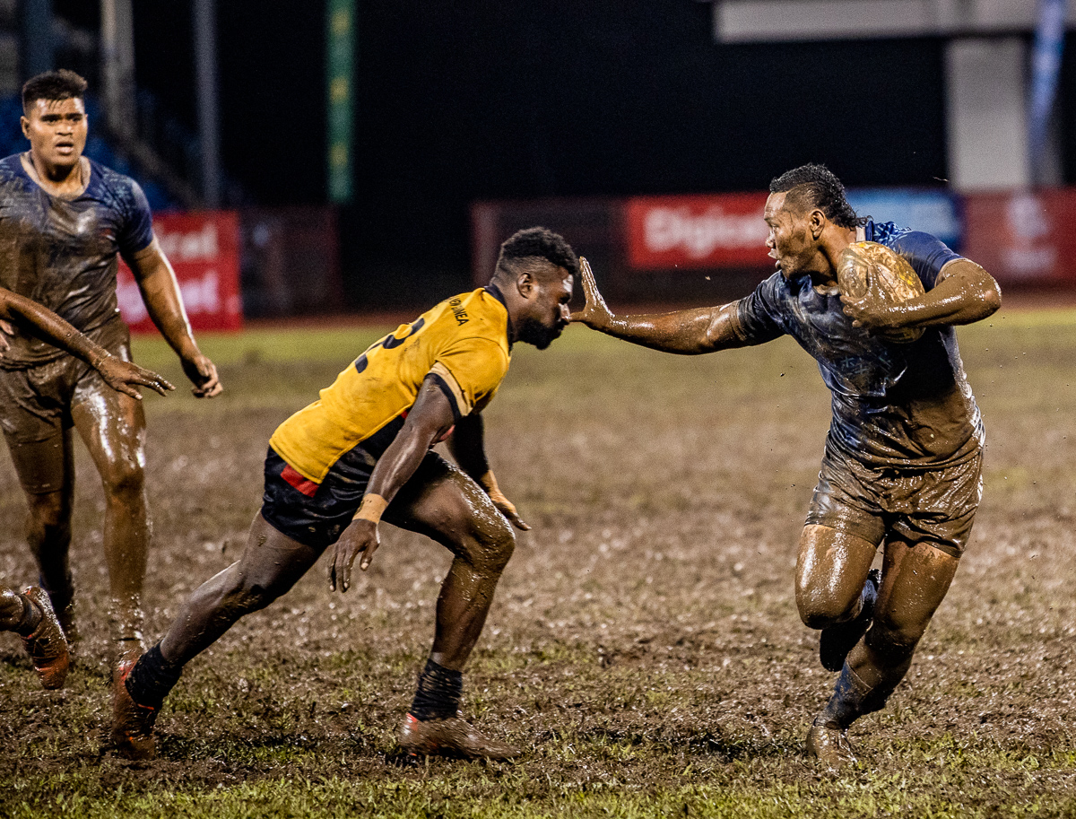 League mudbath at Apia Park