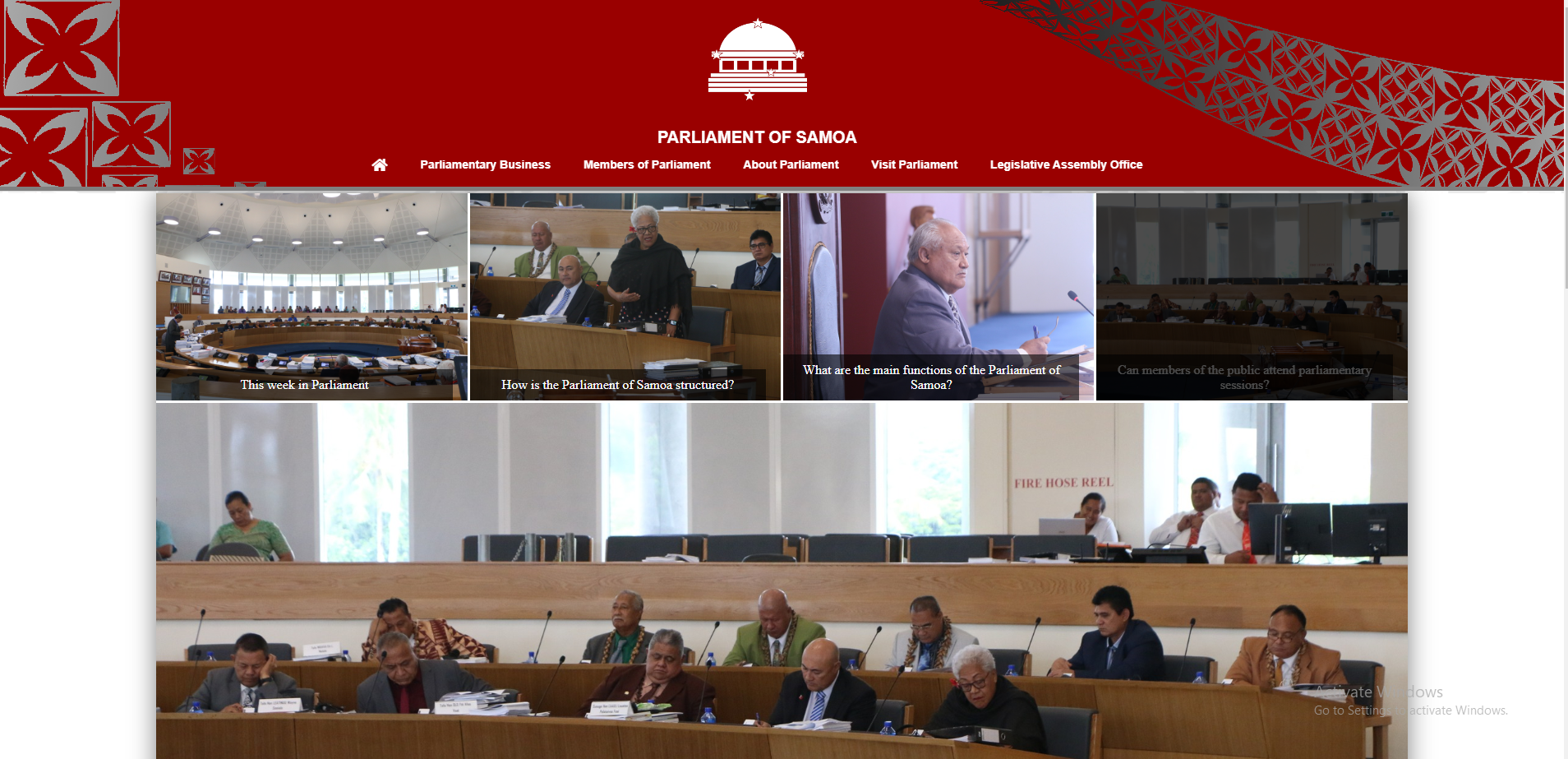 Parliament's website back online 