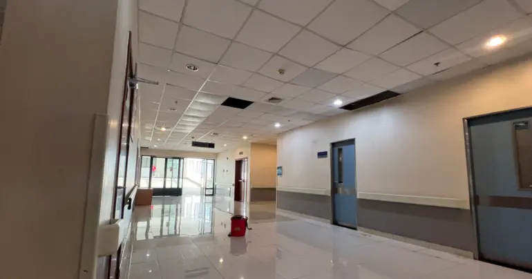 Ceiling leak at hospital sparks safety concerns