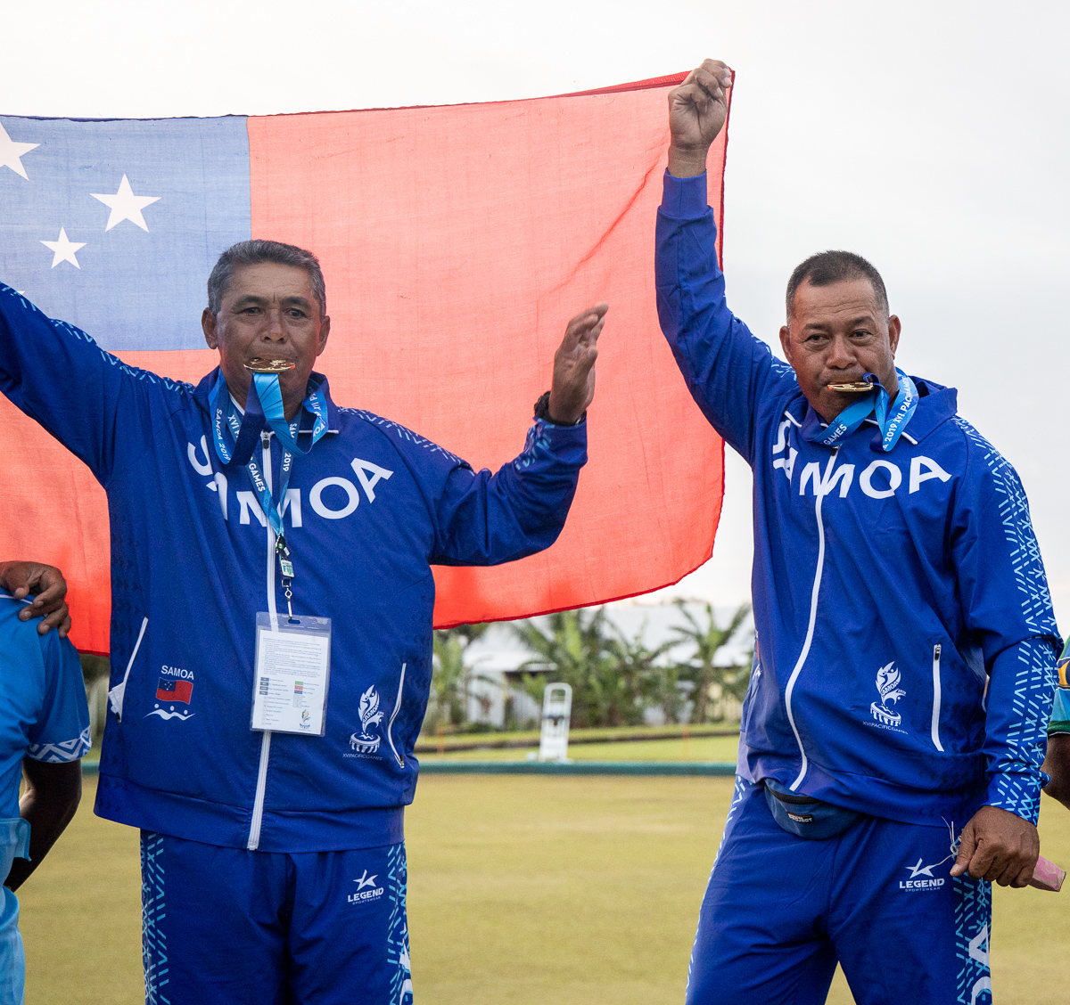 Samoa wins historical gold in lawn bowls