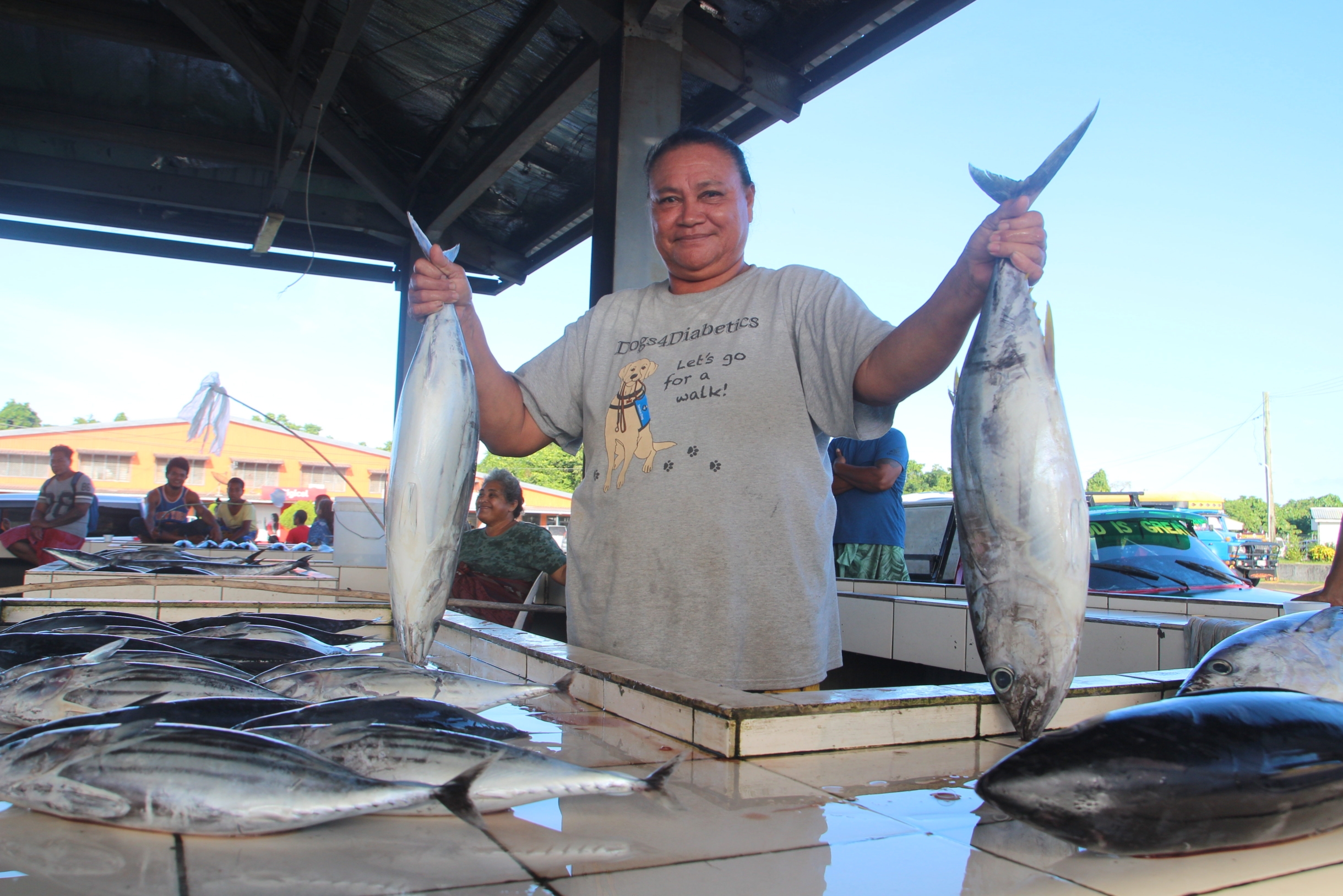Nature steady as economy plunges: fish seller
