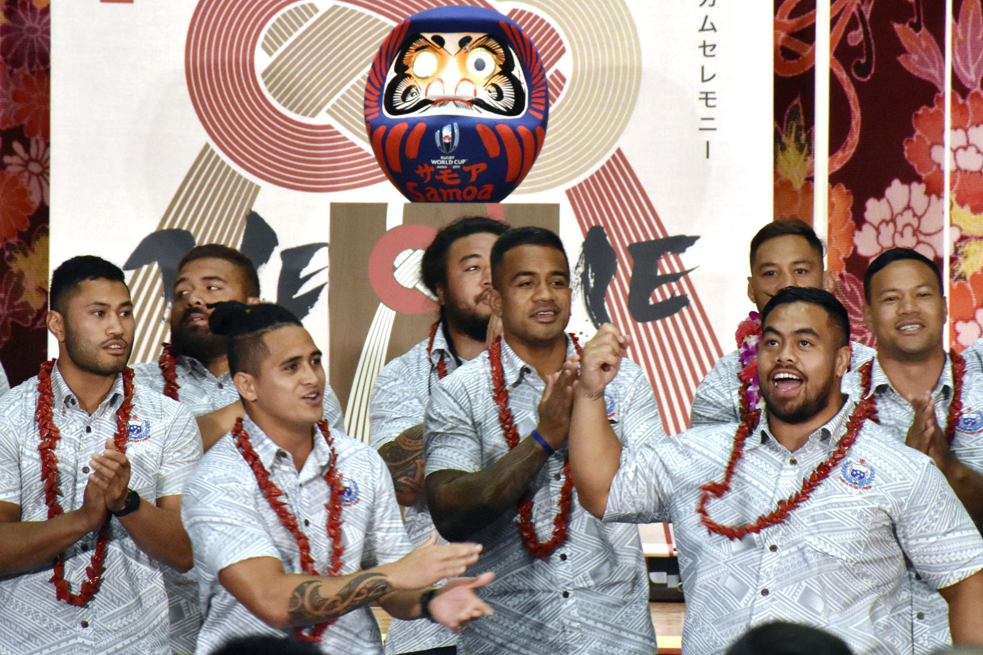 Samoa's tattooed rugby players to cover up at times in Japan