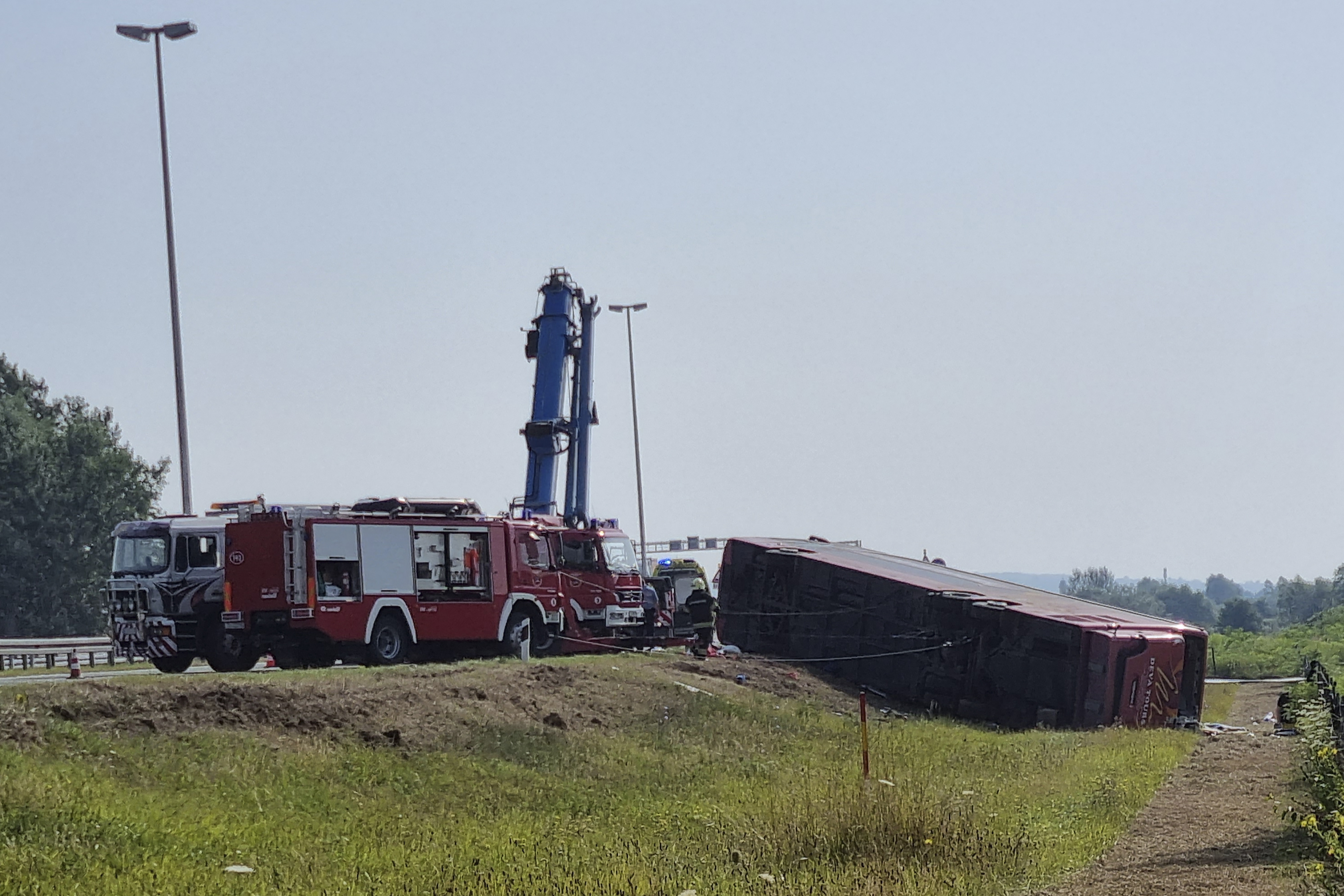 Bus swerves off road in Croatia; 10 killed, 45 injured