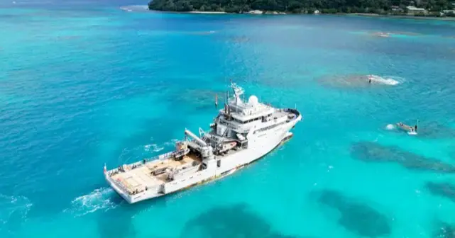 FNS Bougainville arrives in Apia 