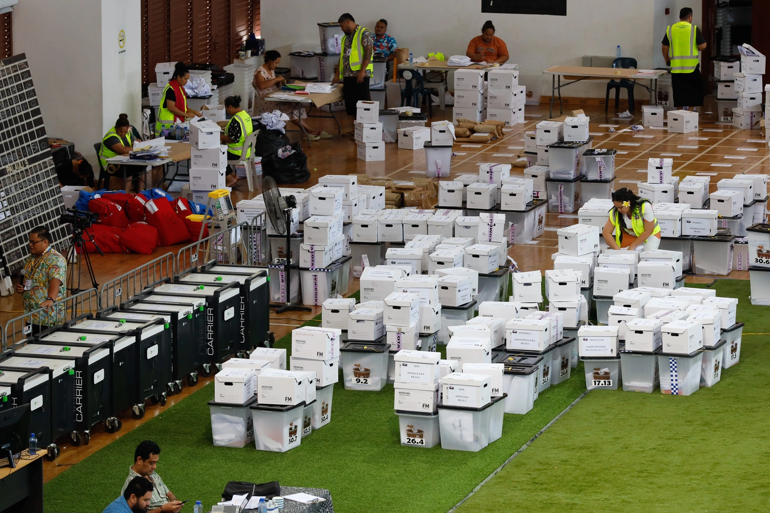 Officials head out for pre-polling