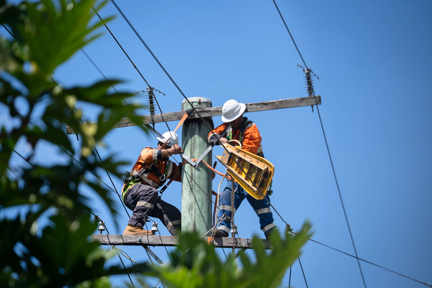 Underground power cables damaged