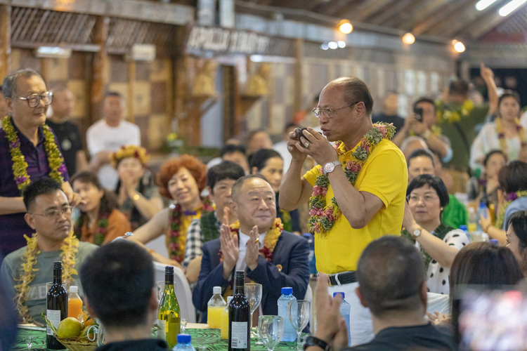 China delegation welcomed in ava ceremony