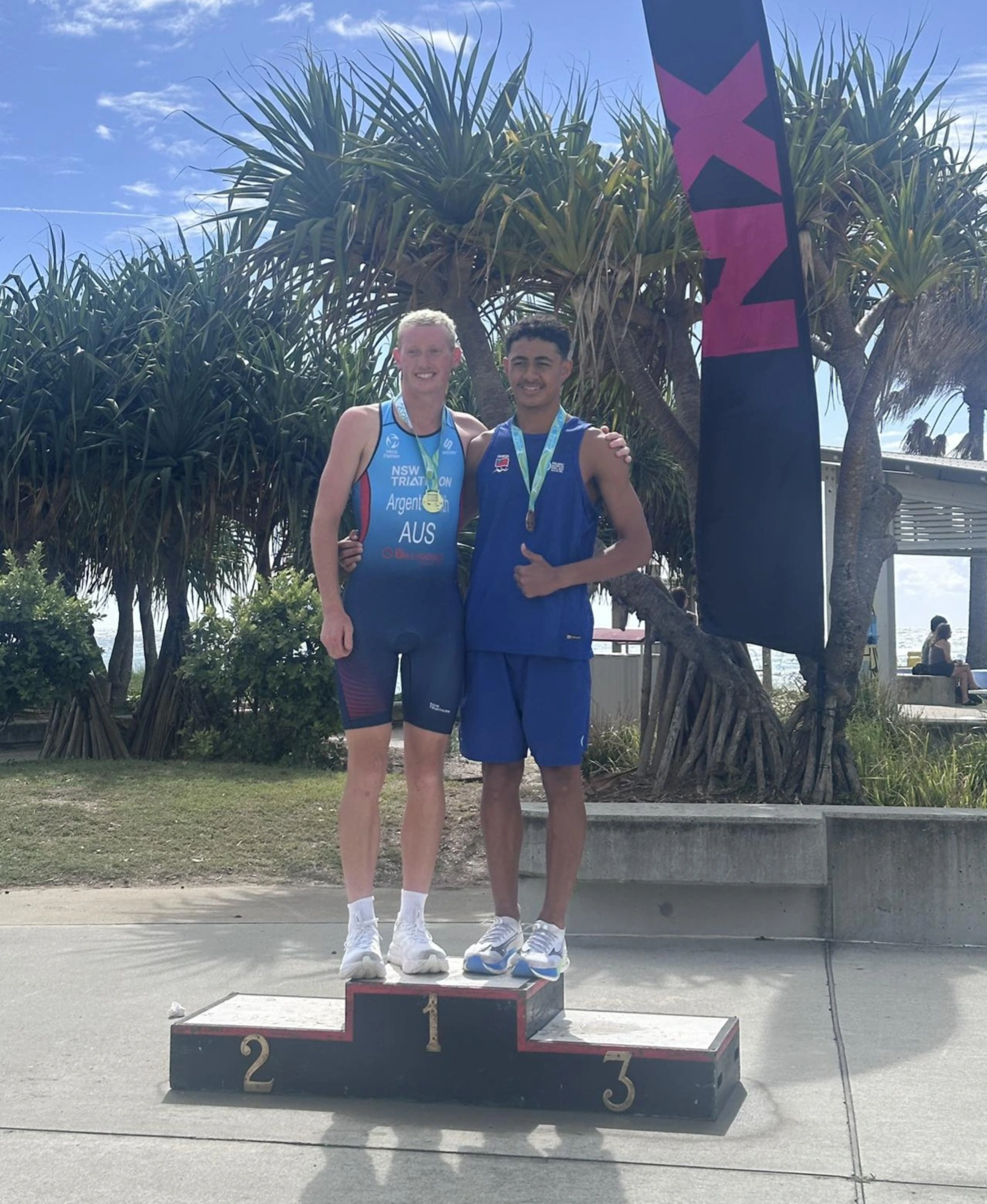 Tyreece wins bronze in debut Australian triathlon