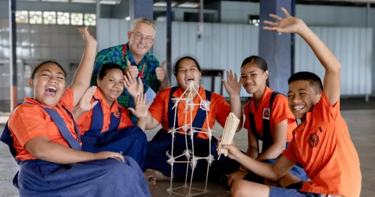 Falefitu Primary School celebrates Commonwealth Day