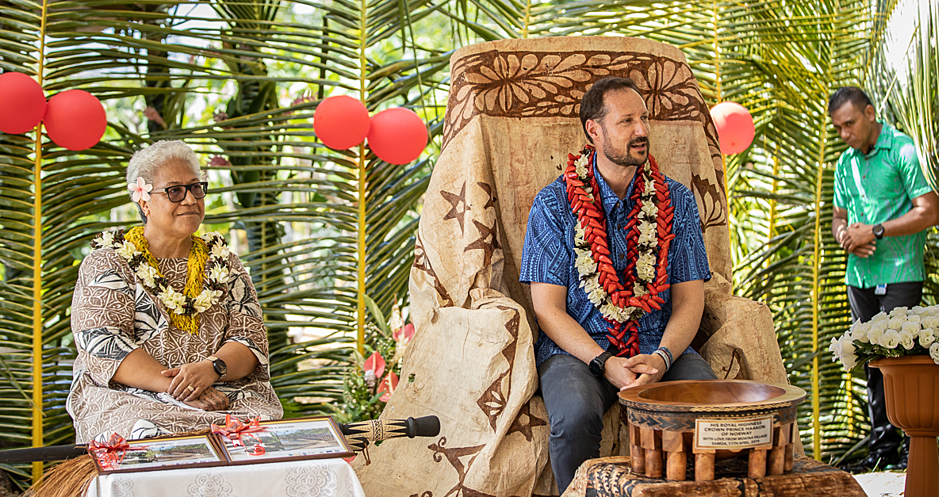 Crown Prince of Norway sees climate change effects for himself at Vaisigano, Moata’a