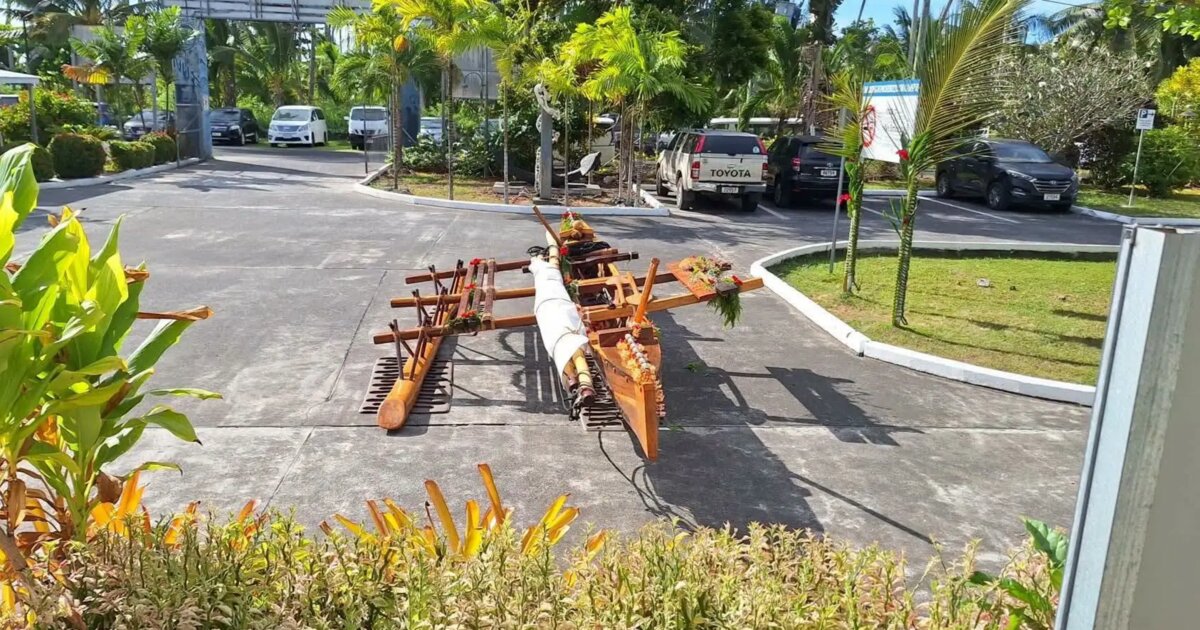 Traditional stitch-plank va'a returns to Samoa after a century