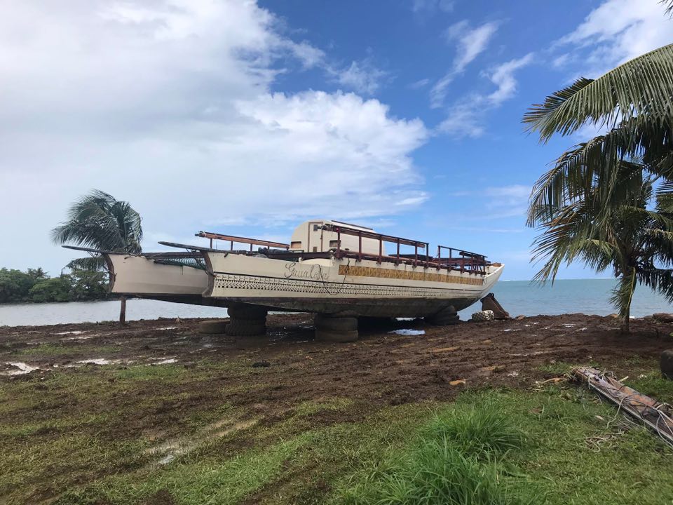 Gaualofa dry-docked for maintenance