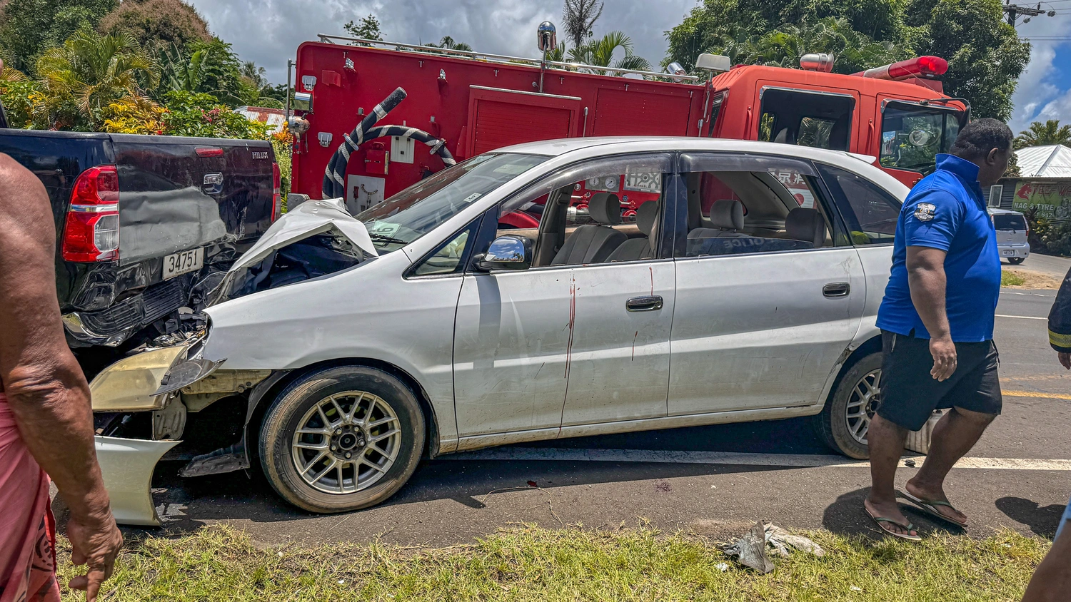 Sunday crash lands two in hospital