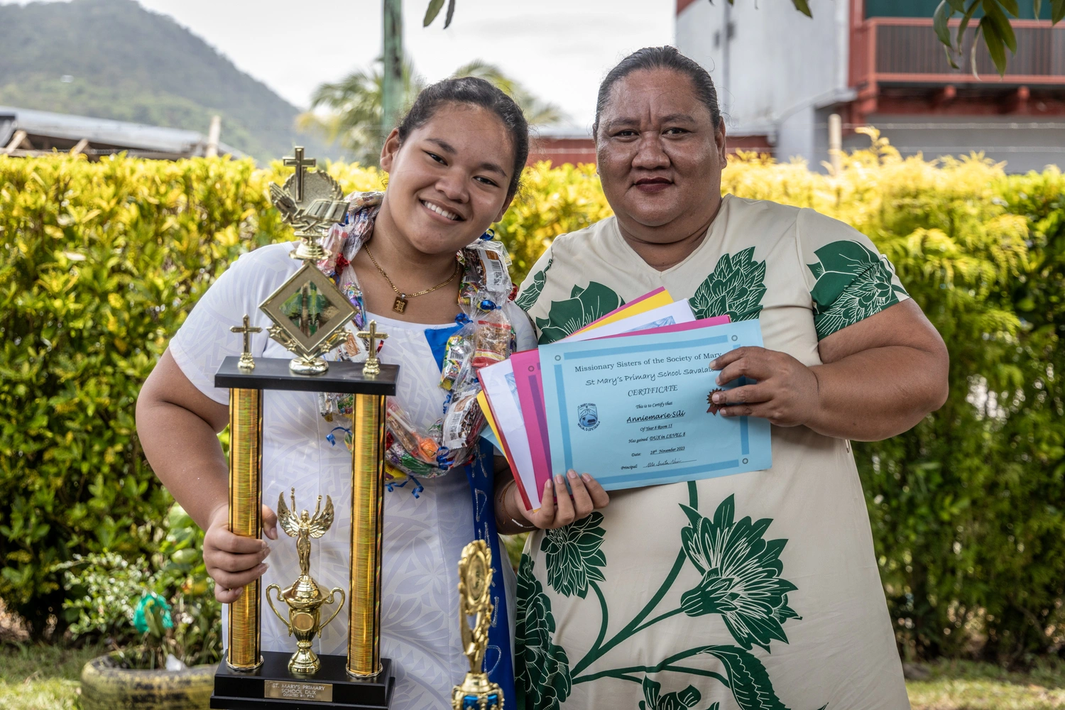 Head girl and dux makes mother proud 