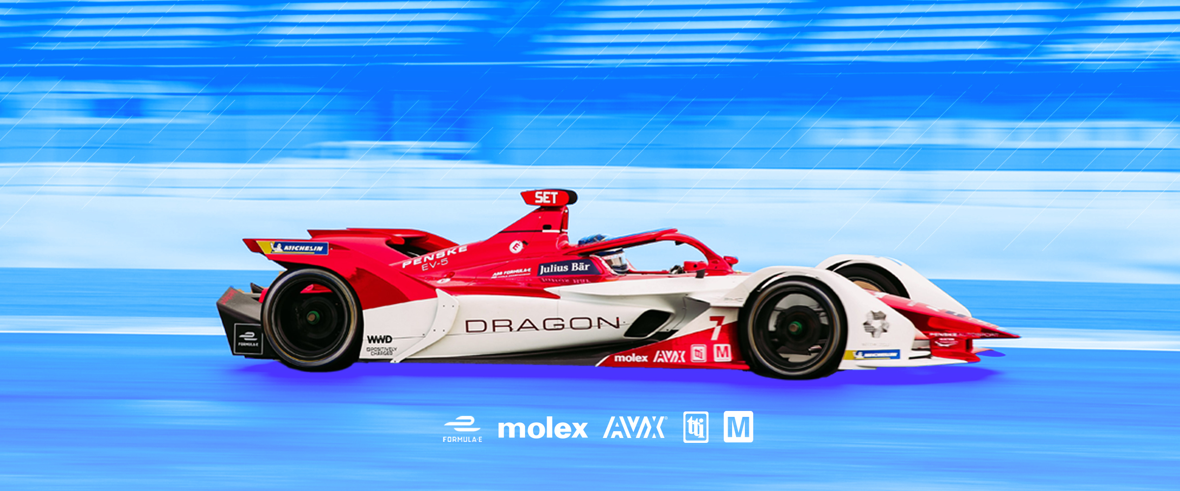 Mouser Partners with DRAGON / PENSKE AUTOSPORT Formula E Racing for 7th Year